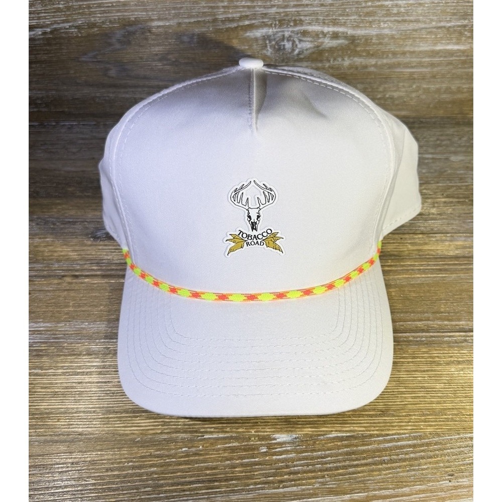 American Needle Imperial Tobacco Road Snapback Hat Cap White Golf Top 100 RARE